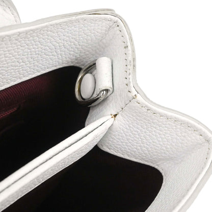 Chanel White Calfskin Neo Executive Cerf 2way Shoulder Tote Bag