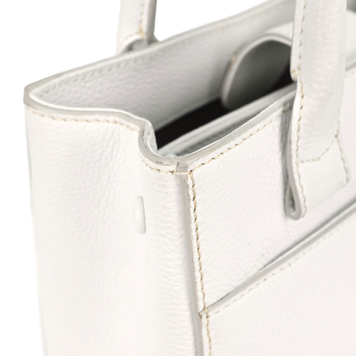 Chanel White Calfskin Neo Executive Cerf 2way Shoulder Tote Bag