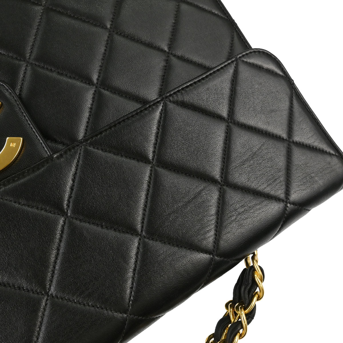 Chanel Black Lambskin Double Sided Handbag