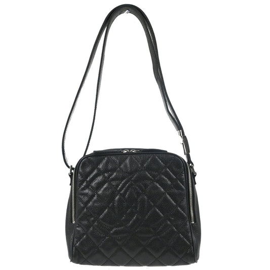 Chanel Black Caviar Skin Shoulder Bag