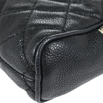 Chanel Black Caviar Skin Shoulder Bag
