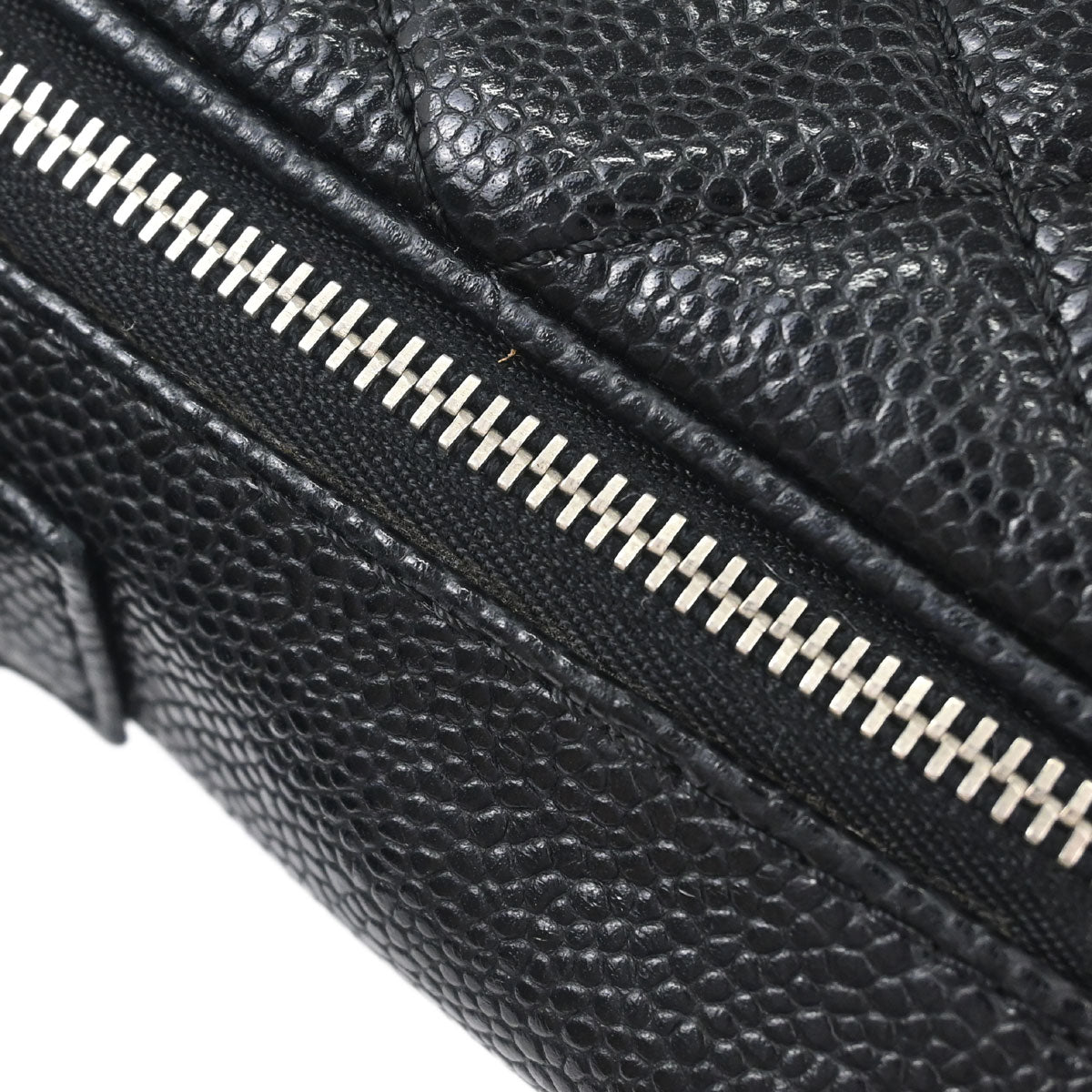 Chanel Black Caviar Skin Shoulder Bag