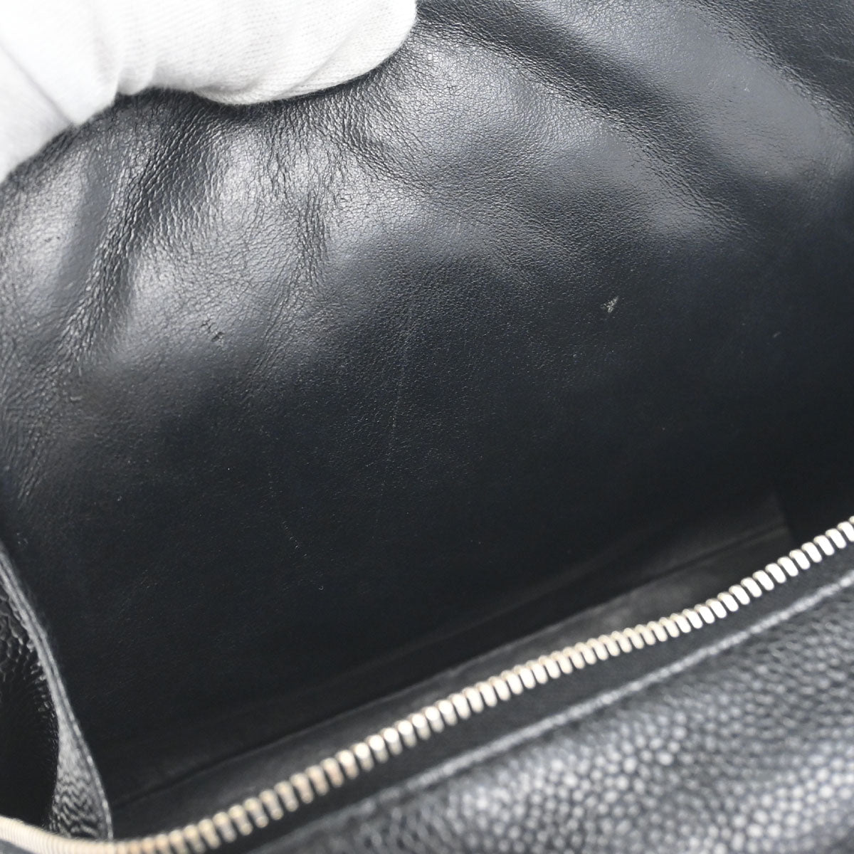 Chanel Black Caviar Skin Shoulder Bag