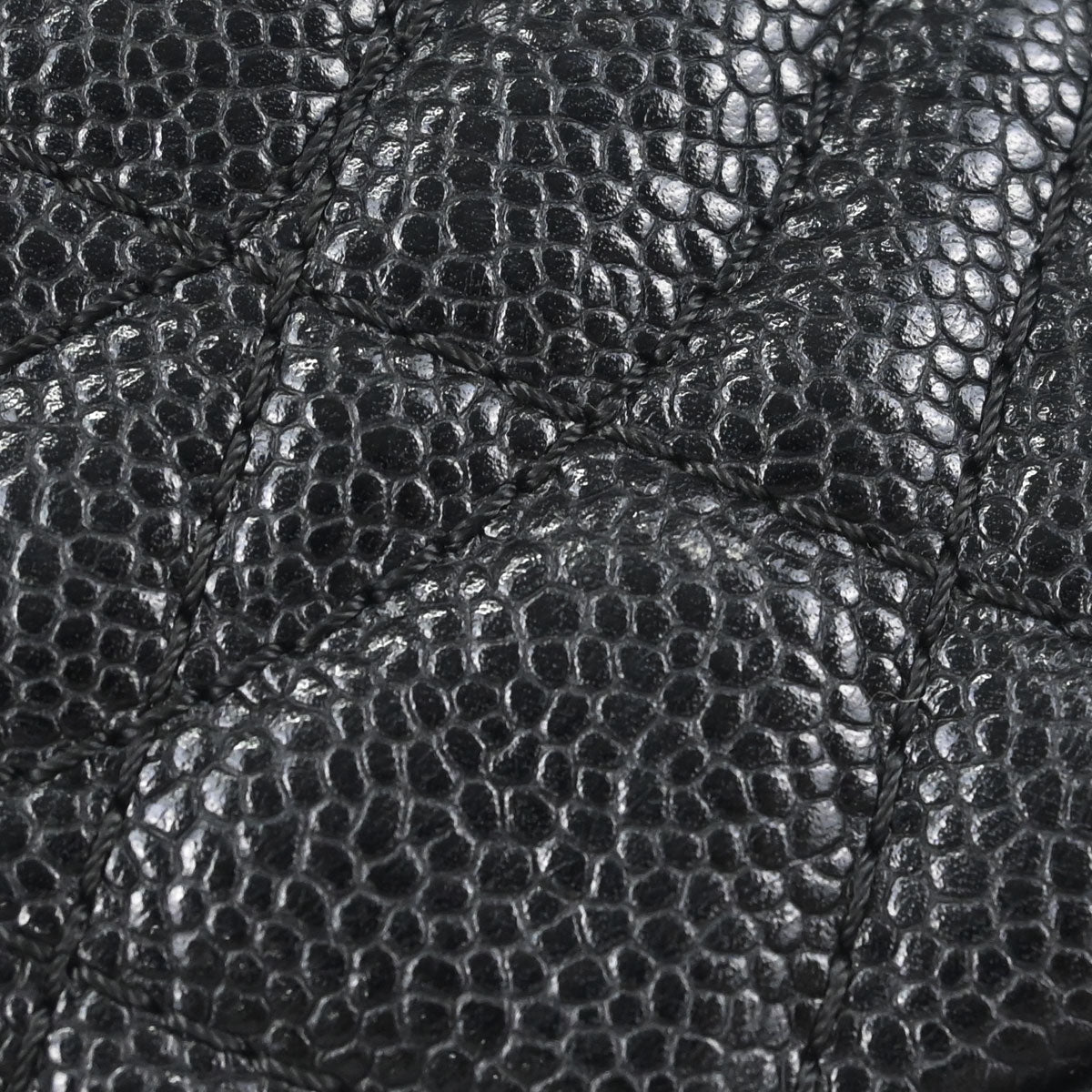 Chanel Black Caviar Skin Shoulder Bag