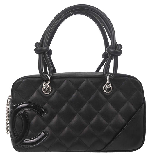 Chanel Black Calfskin Cambon Ligne Handbag