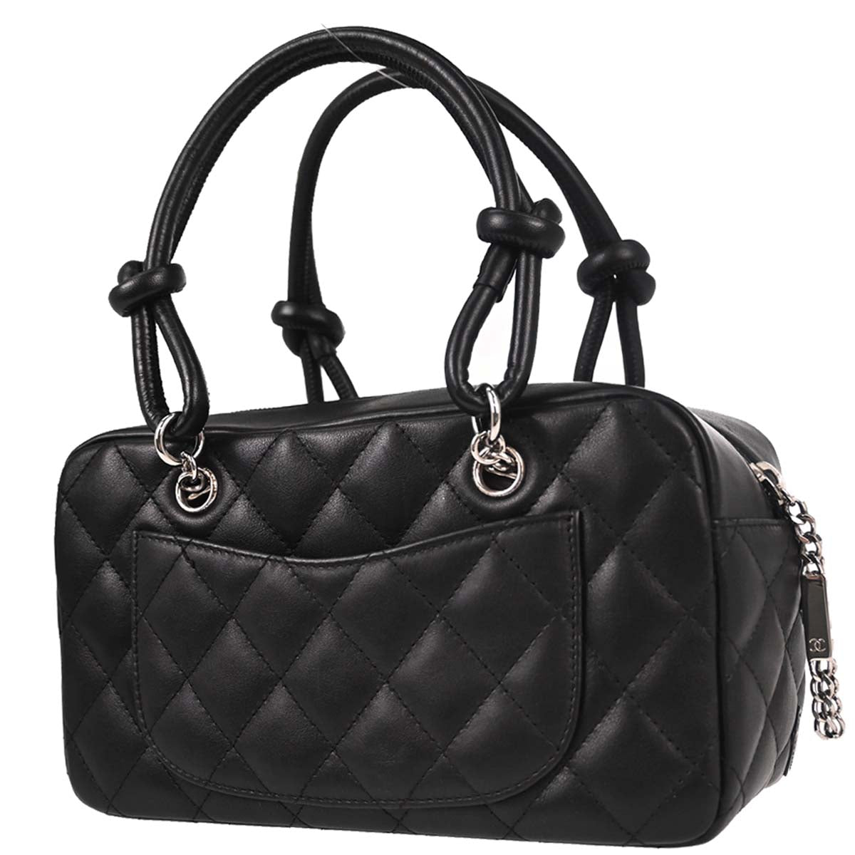 Chanel Black Calfskin Cambon Ligne Handbag