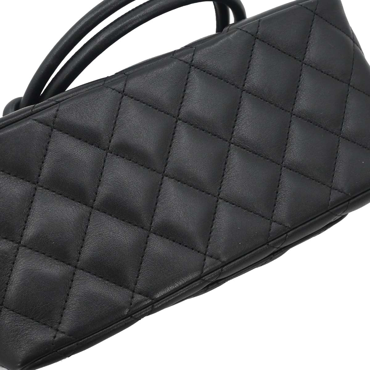 Chanel Black Calfskin Cambon Ligne Handbag