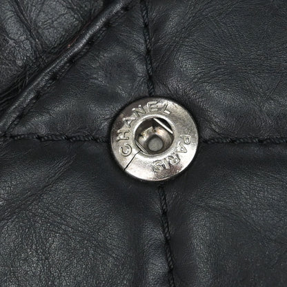 Chanel Black Calfskin 2.55 Classic Double Flap Shoulder Bag