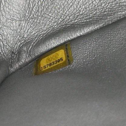 Chanel Silver Calfskin 2.55 Jumbo Classic Double Flap Shoulder Bag