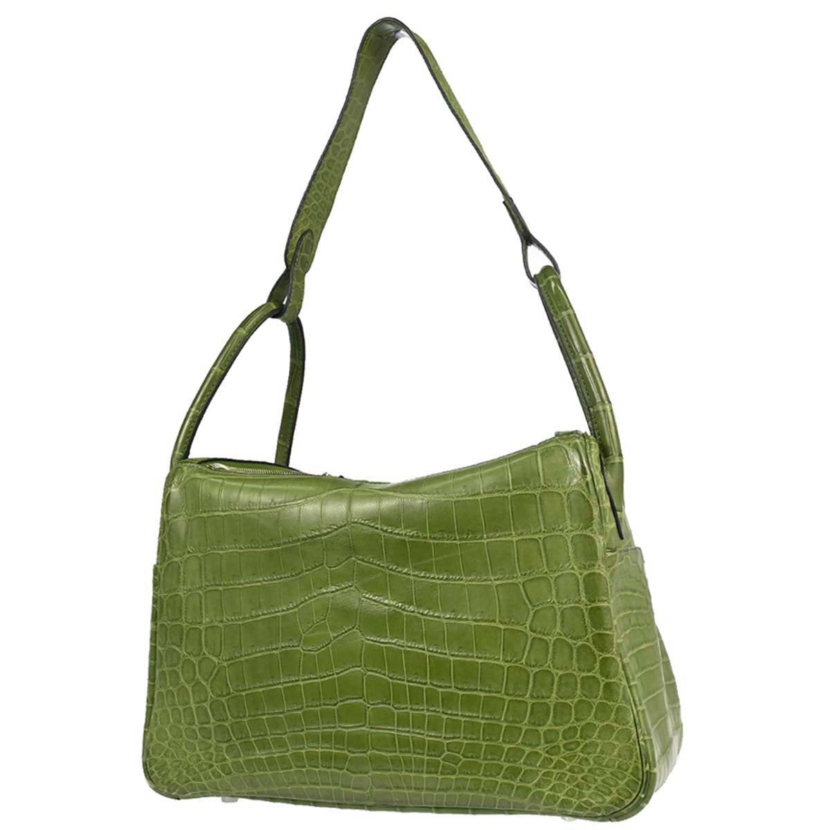 Hermes * Anis Green Niloticus Lindy 30 Shoulder Bag