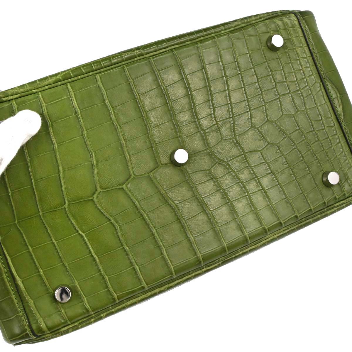 Hermes * Anis Green Niloticus Lindy 30 Shoulder Bag