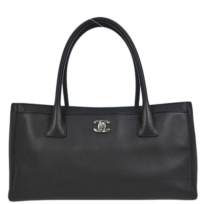 Chanel Black Calfskin Executive Cerf Tote Bag