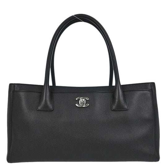 Chanel Black Calfskin Executive Cerf Tote Bag