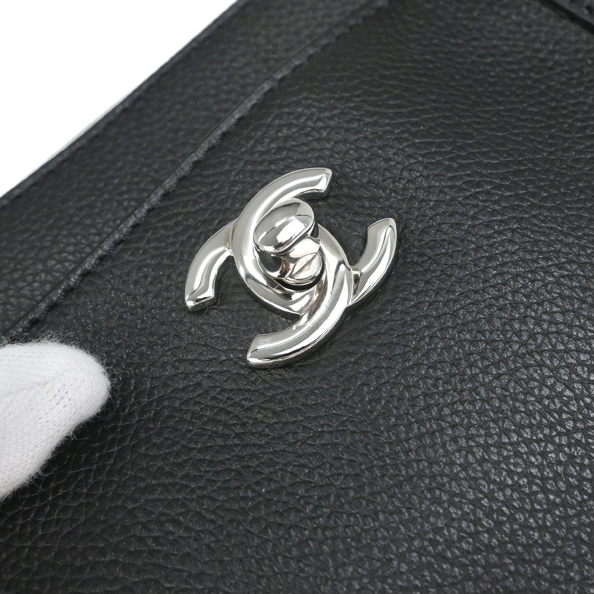 Chanel Black Calfskin Executive Cerf Tote Bag
