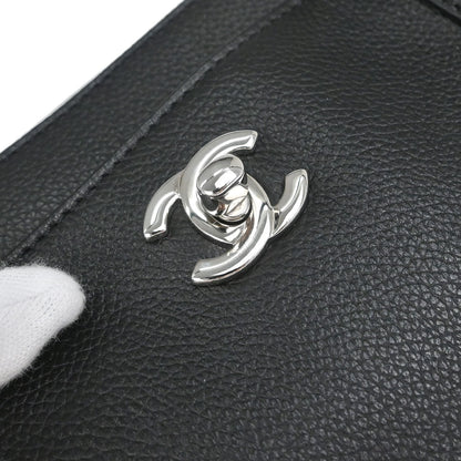 Chanel Black Calfskin Executive Cerf Tote Bag