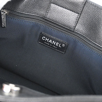 Chanel Black Calfskin Executive Cerf Tote Bag