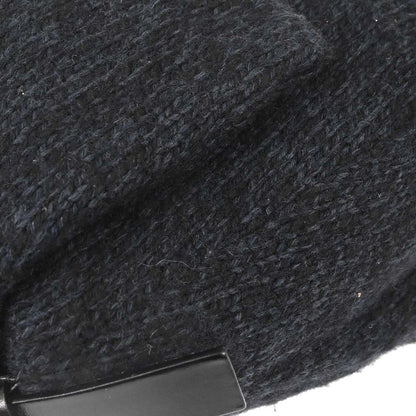Fendi Black Wool Mamma Baguette Handbag