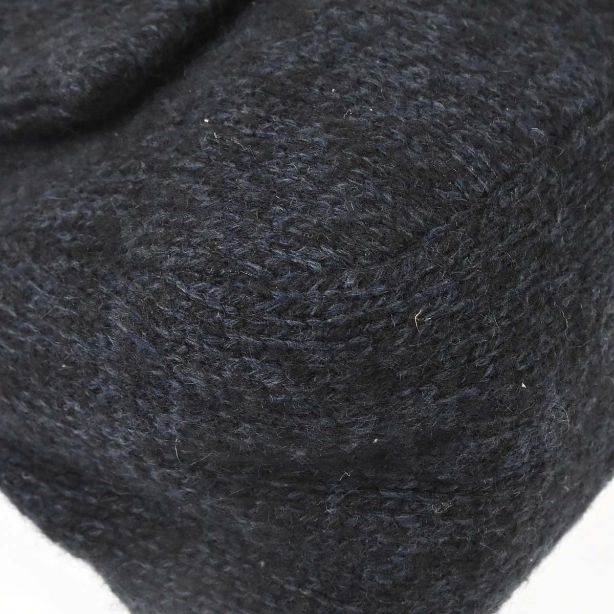 Fendi Black Wool Mamma Baguette Handbag