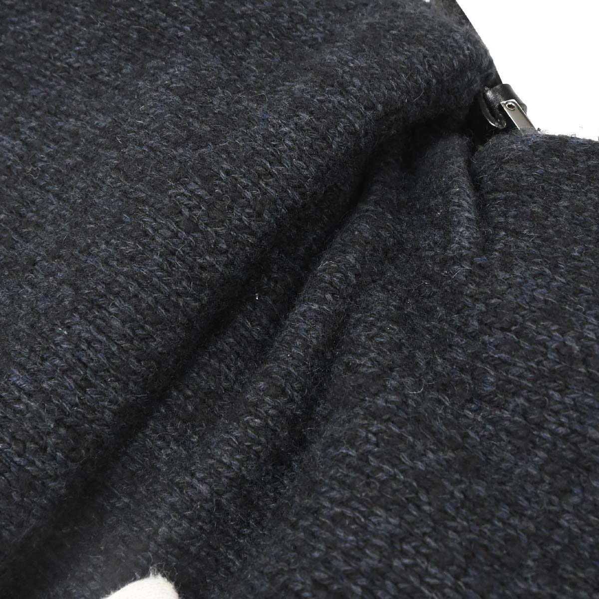 Fendi Black Wool Mamma Baguette Handbag