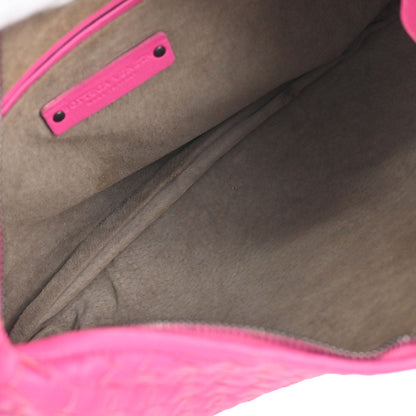 Bottega Veneta Pink Lambskin Intrecciato Hobo Handbag