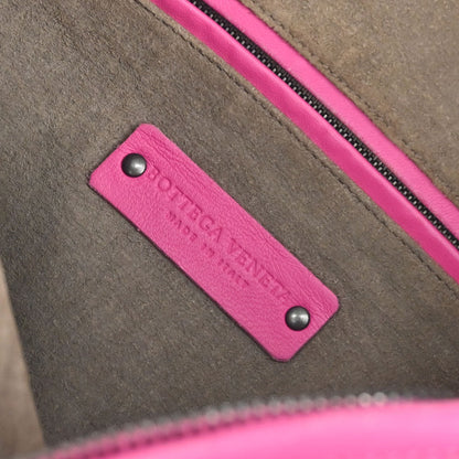 Bottega Veneta Pink Lambskin Intrecciato Hobo Handbag