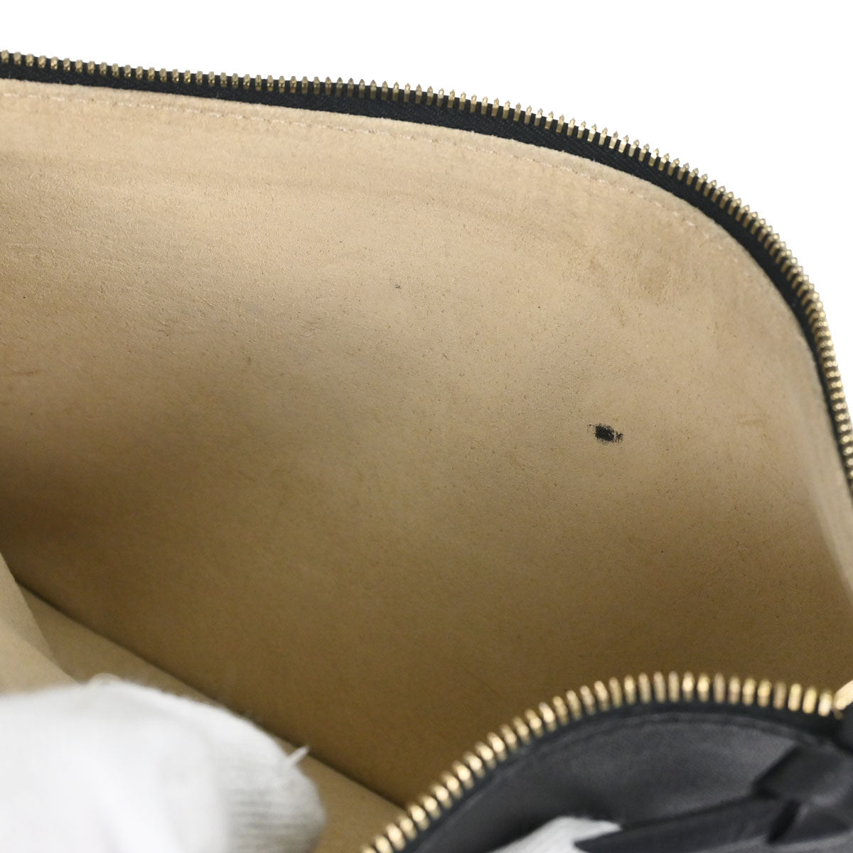 Bottega Veneta Black Lambskin Intrecciato Cabat MM Tote