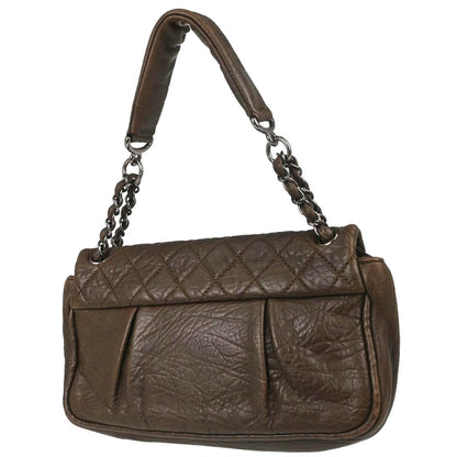 Chanel Brown Lambskin Lady Braid Handbag