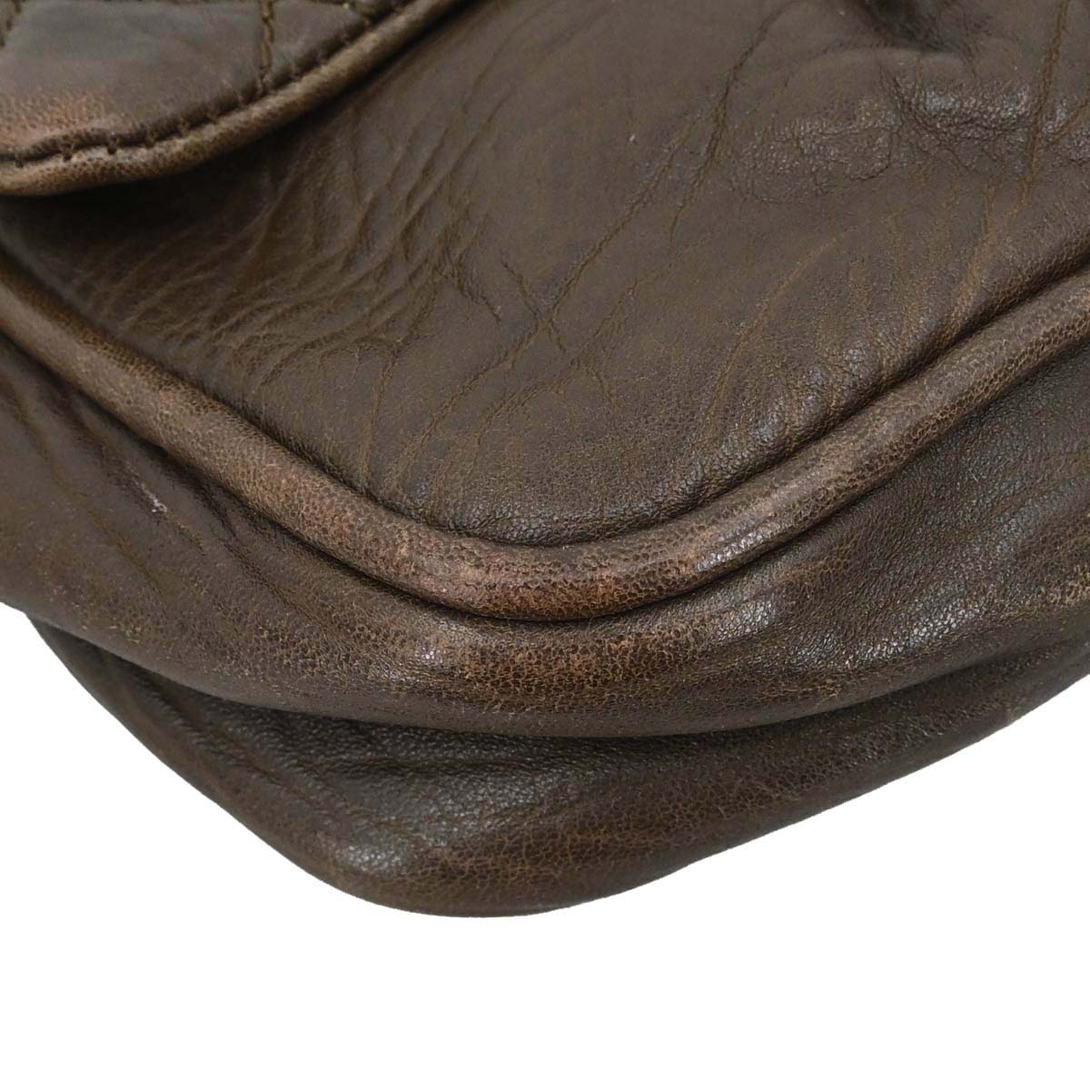 Chanel Brown Lambskin Lady Braid Handbag