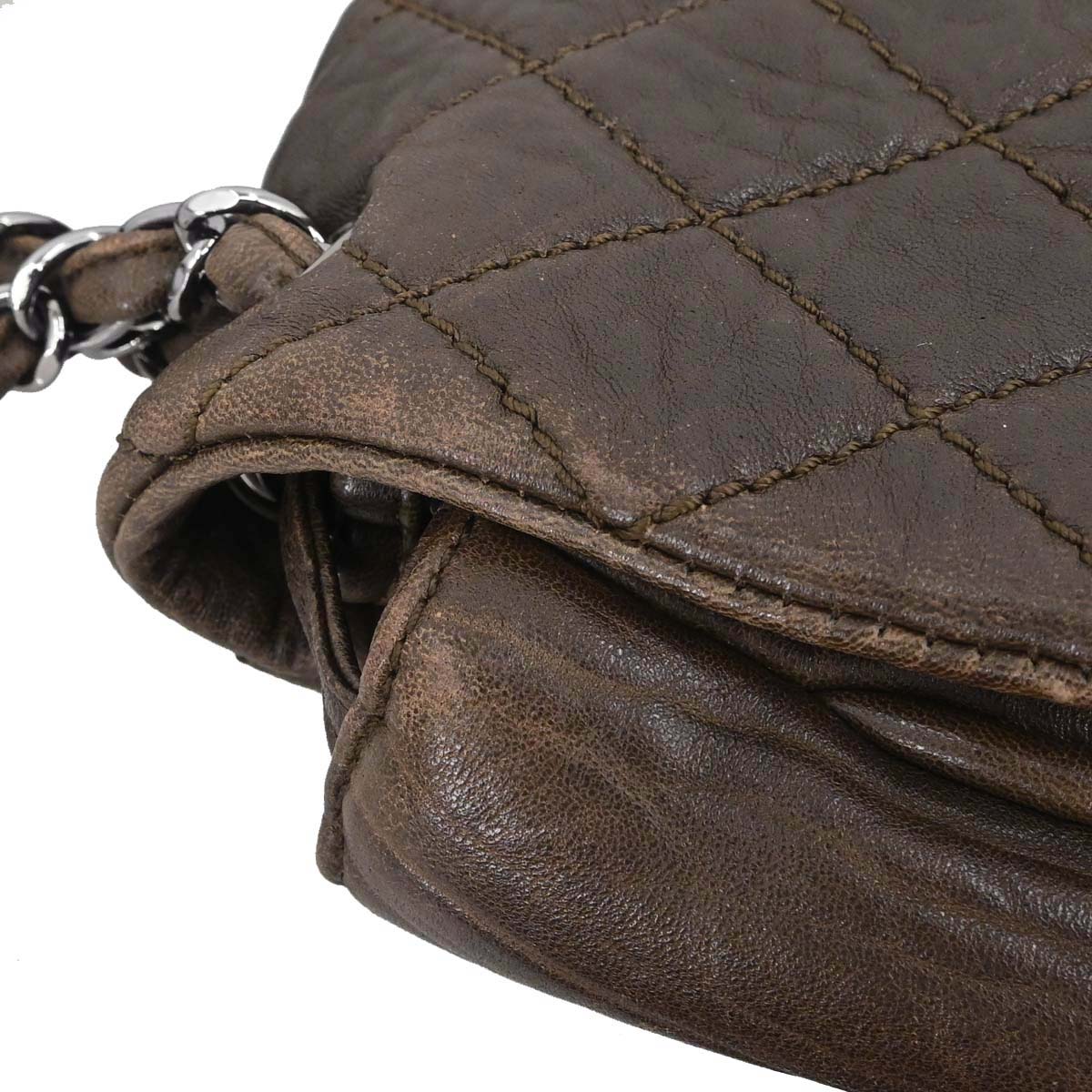 Chanel Brown Lambskin Lady Braid Handbag