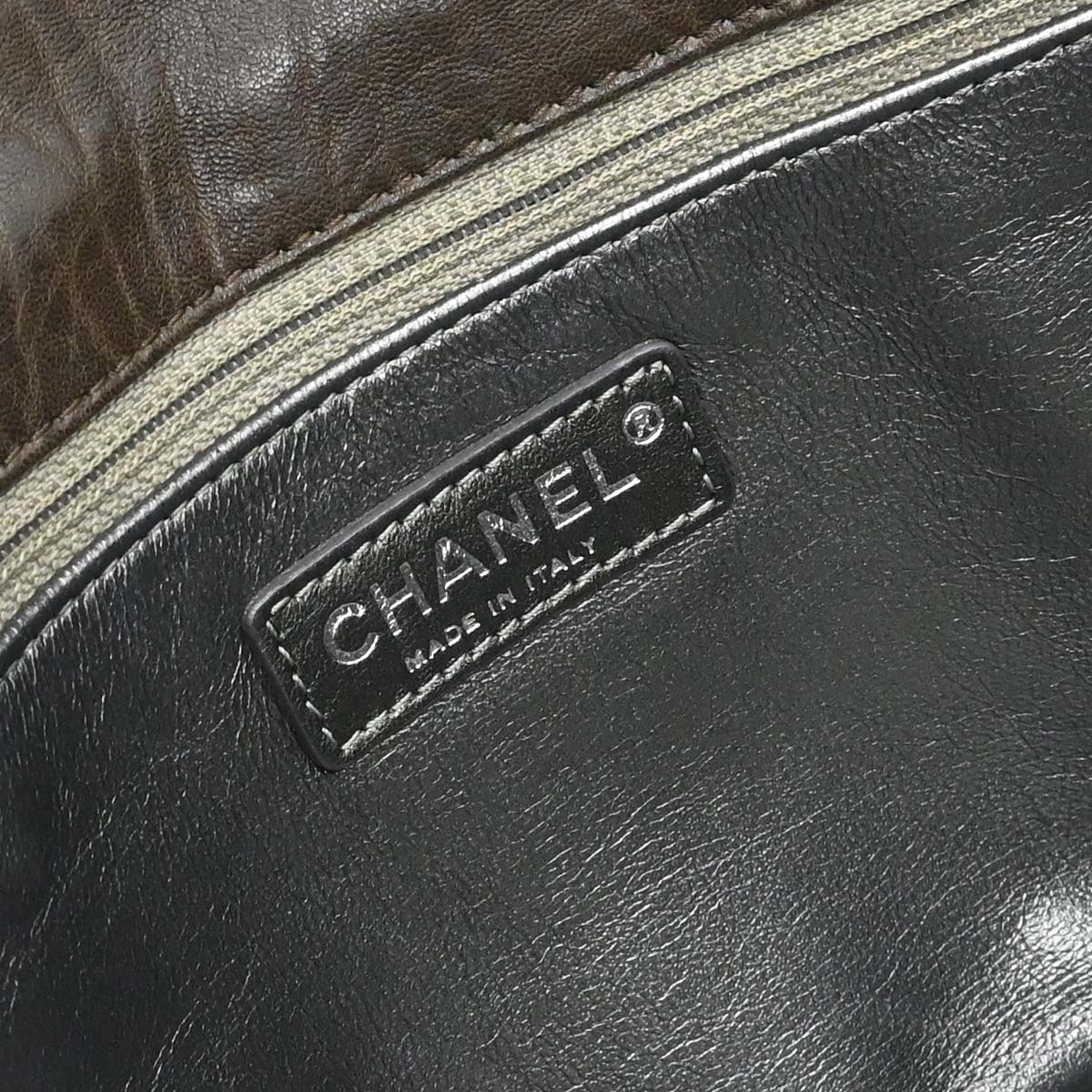 Chanel Brown Lambskin Lady Braid Handbag
