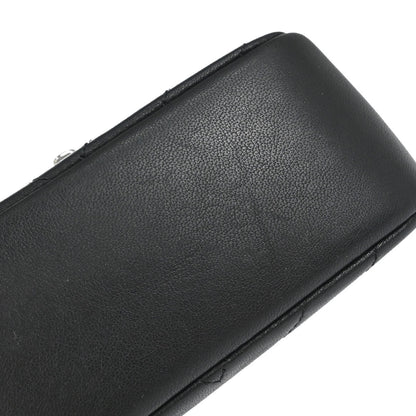 Chanel Black Calfskin Chevron Shoulder Bag