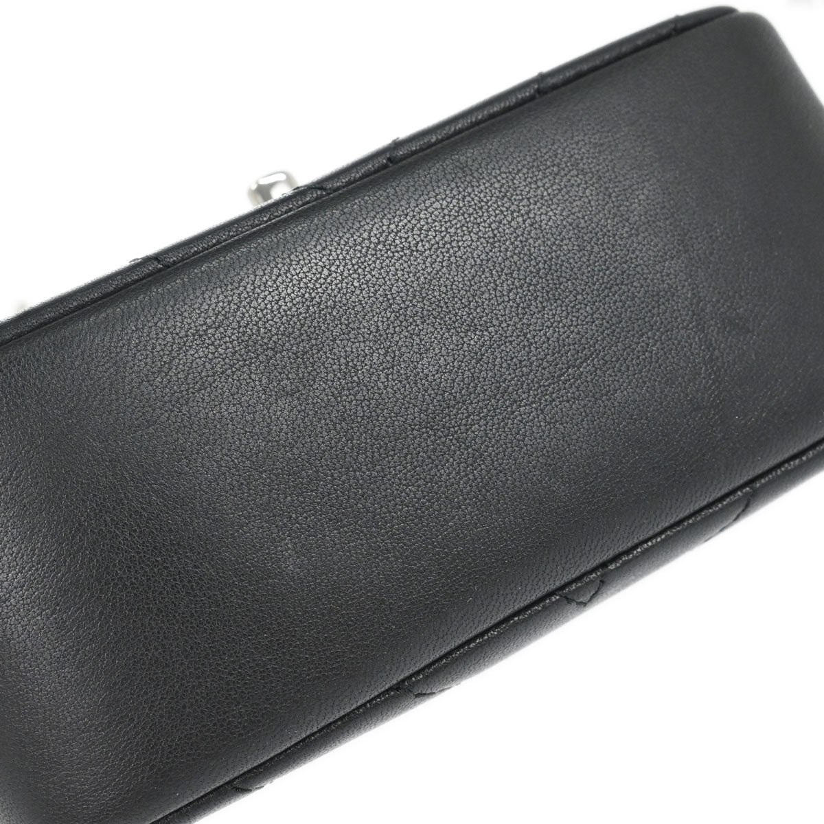 Chanel Black Calfskin Chevron Shoulder Bag