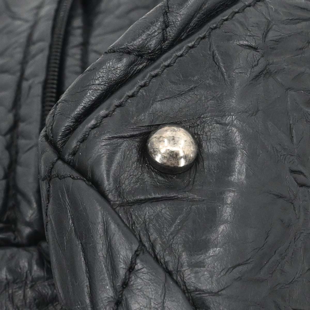 Chanel Black Calfskin Coco Rider Bowling Bag Handbag