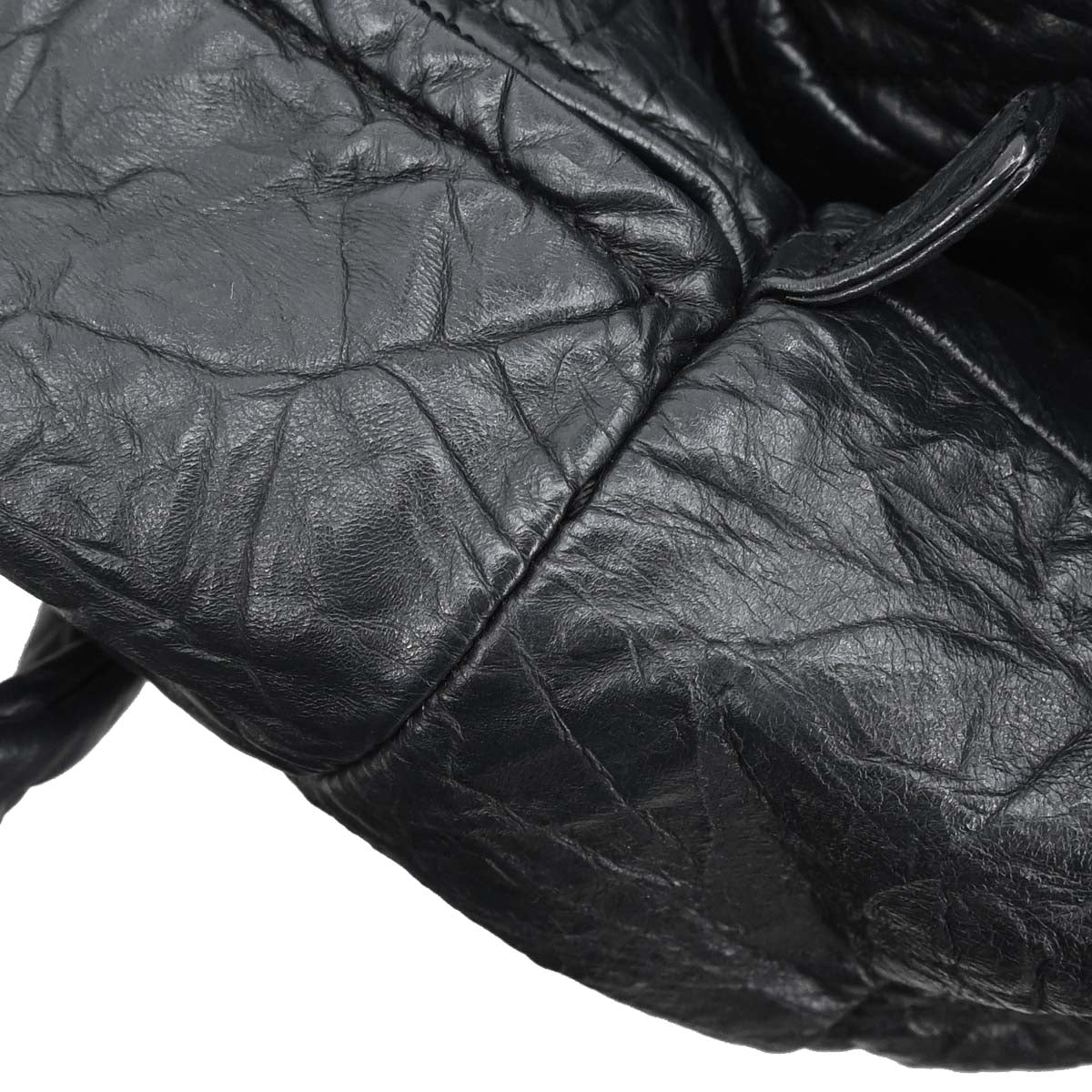 Chanel Black Calfskin Coco Rider Bowling Bag Handbag