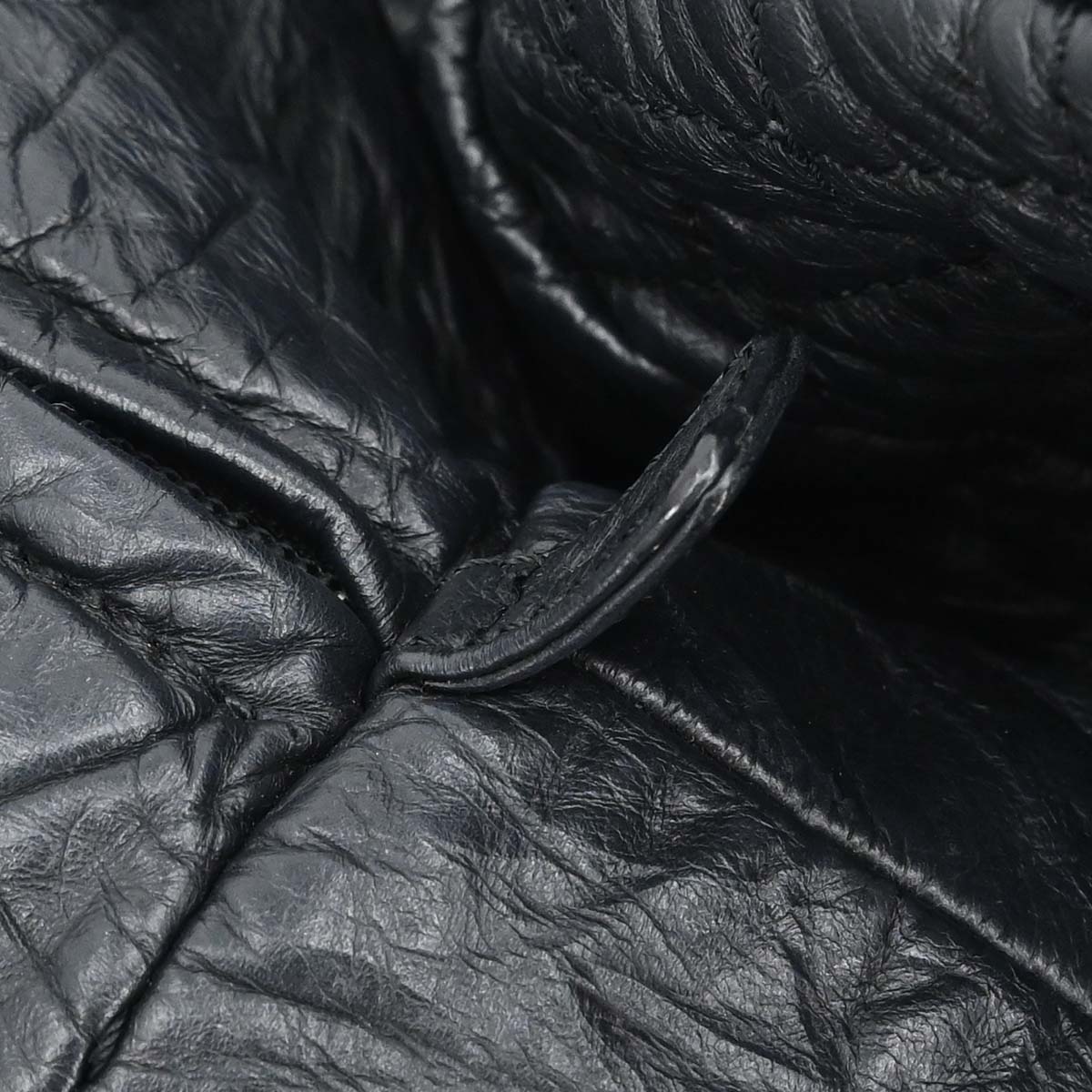Chanel Black Calfskin Coco Rider Bowling Bag Handbag