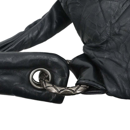 Chanel Black Calfskin Coco Rider Bowling Bag Handbag