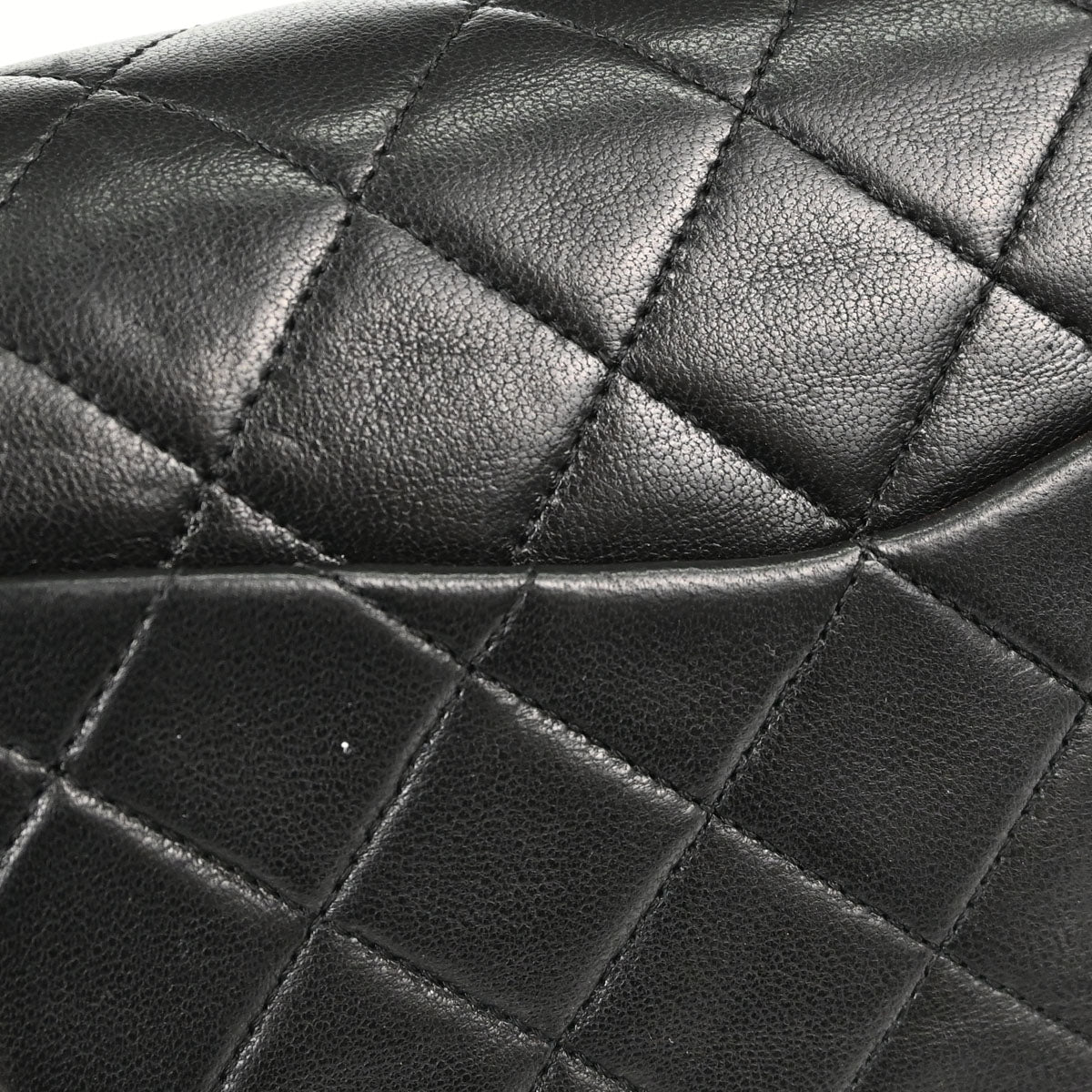 Chanel Black Lambskin Small Double Flap Shoulder Bag