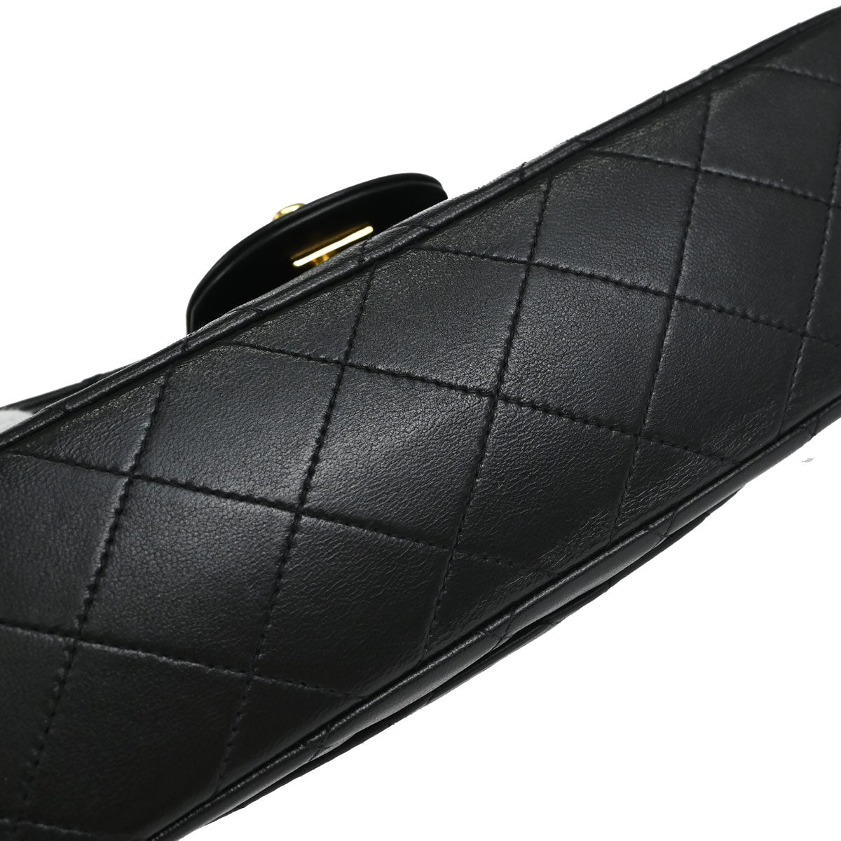 Chanel Black Lambskin Small Classic Double Flap Shoulder Bag