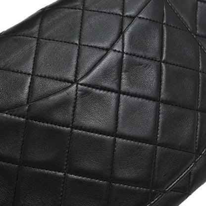 Chanel Black Lambskin Small Classic Double Flap Shoulder Bag