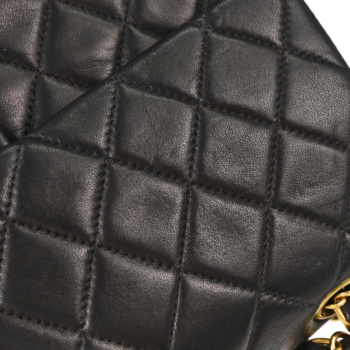 Chanel Black Lambskin Medium Classic Double Flap Shoulder Bag