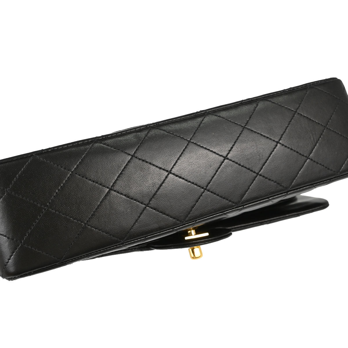 Chanel Black Lambskin Medium Classic Double Flap Shoulder Bag