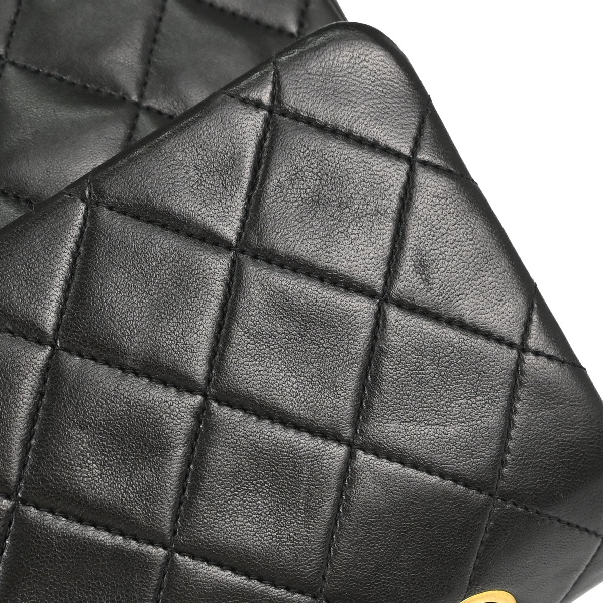 Chanel Black Lambskin Medium Classic Double Flap Shoulder Bag