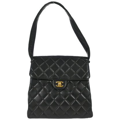 Chanel Black Lambskin Double Sided Handbag