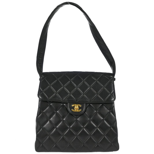 Chanel Black Lambskin Double Sided Handbag