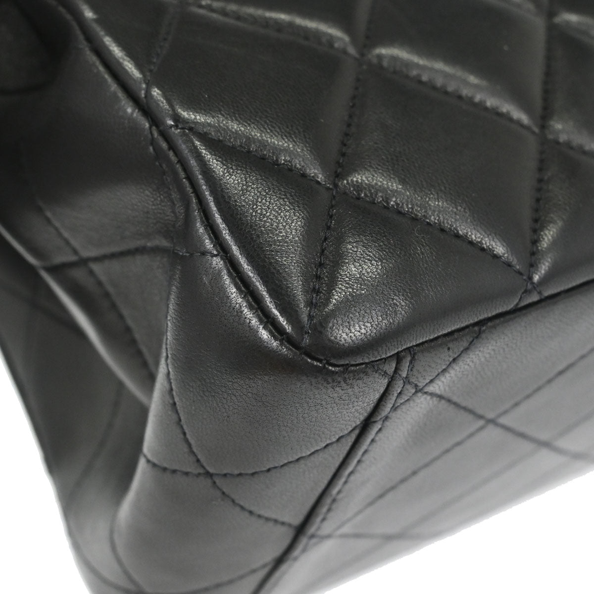 Chanel Black Lambskin Double Sided Handbag