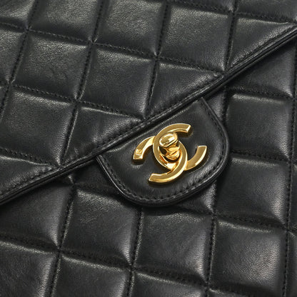 Chanel Black Lambskin Double Sided Handbag