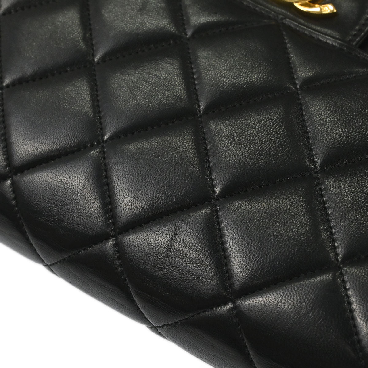 Chanel Black Lambskin Double Sided Handbag