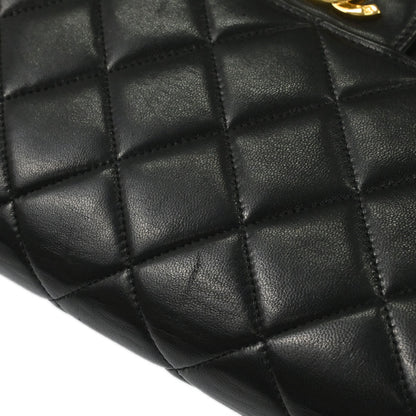 Chanel Black Lambskin Double Sided Handbag