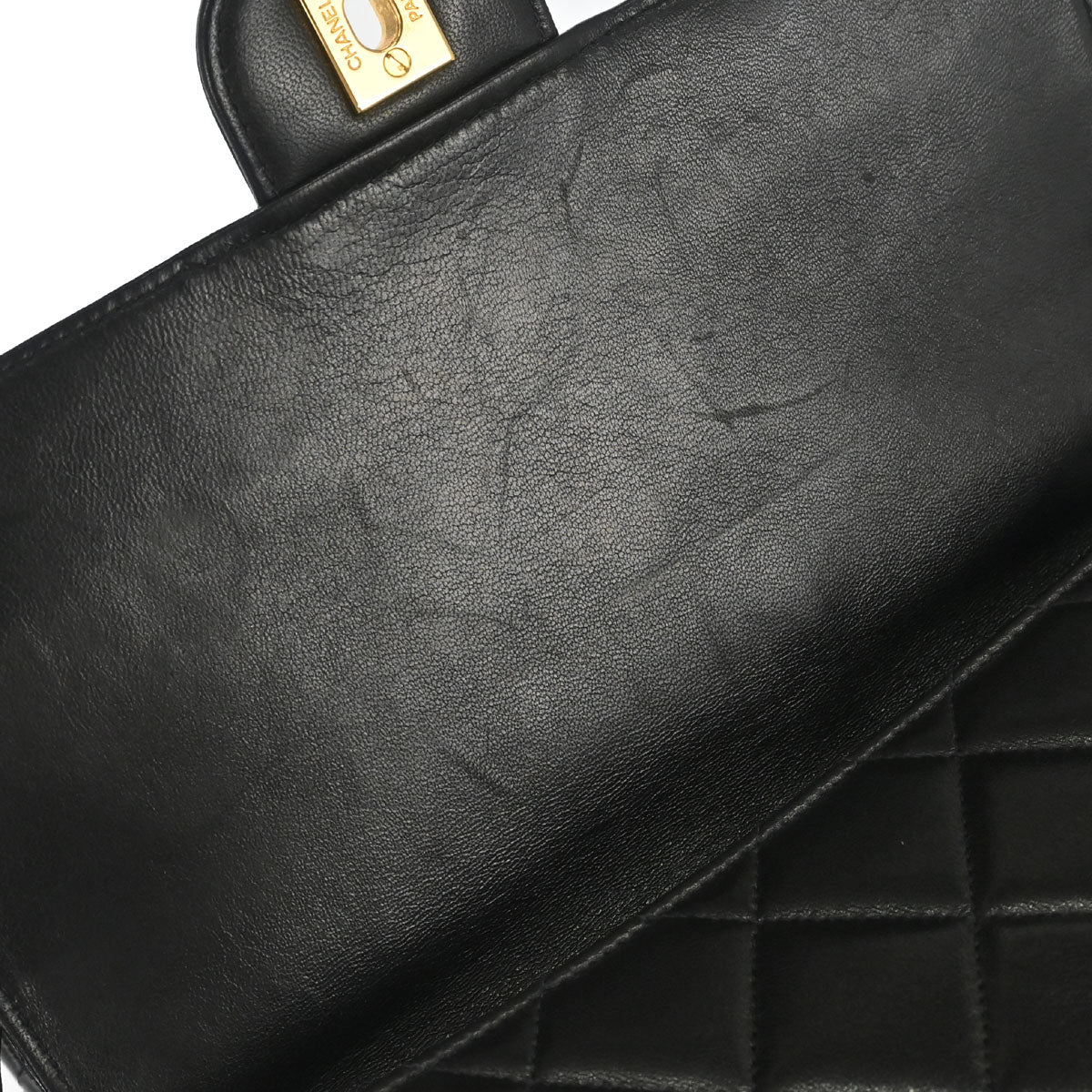 Chanel Black Lambskin Double Sided Handbag