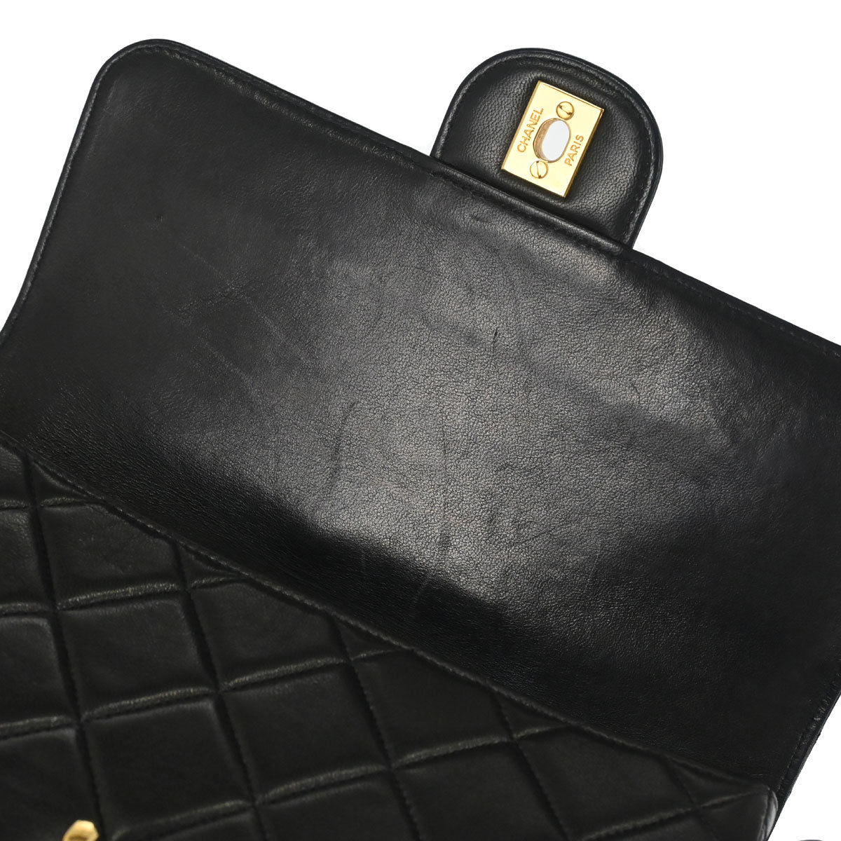 Chanel Black Lambskin Double Sided Handbag